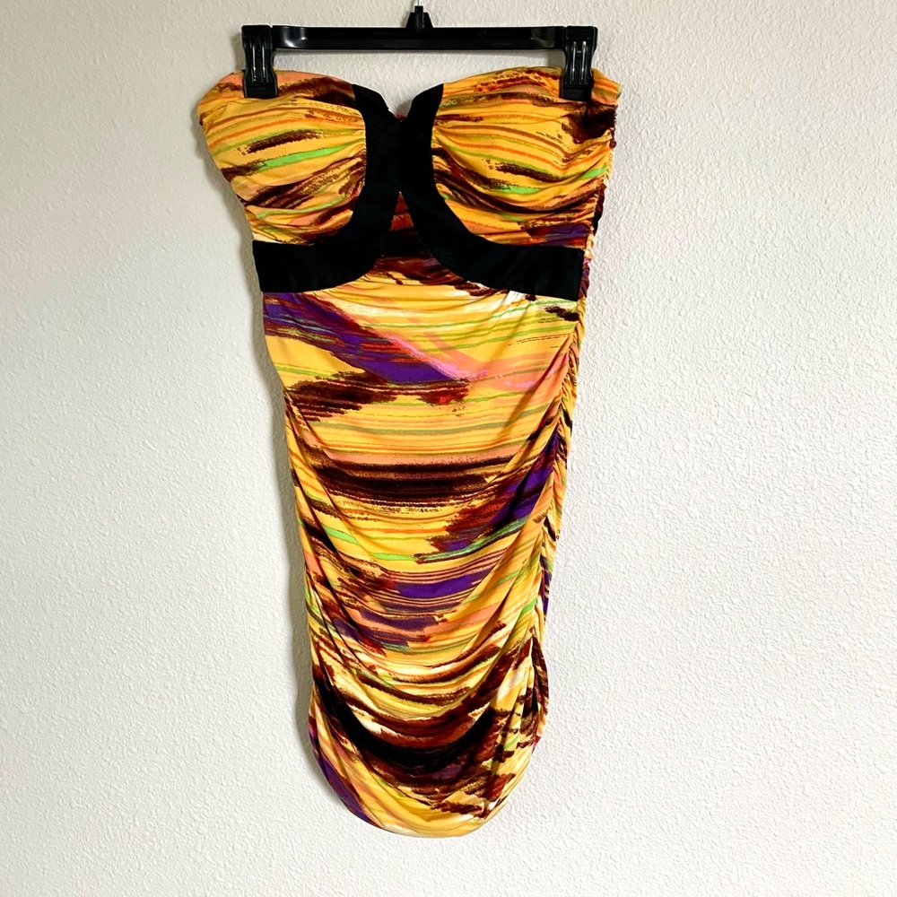 Rampage Vibrant Strapless Dress
